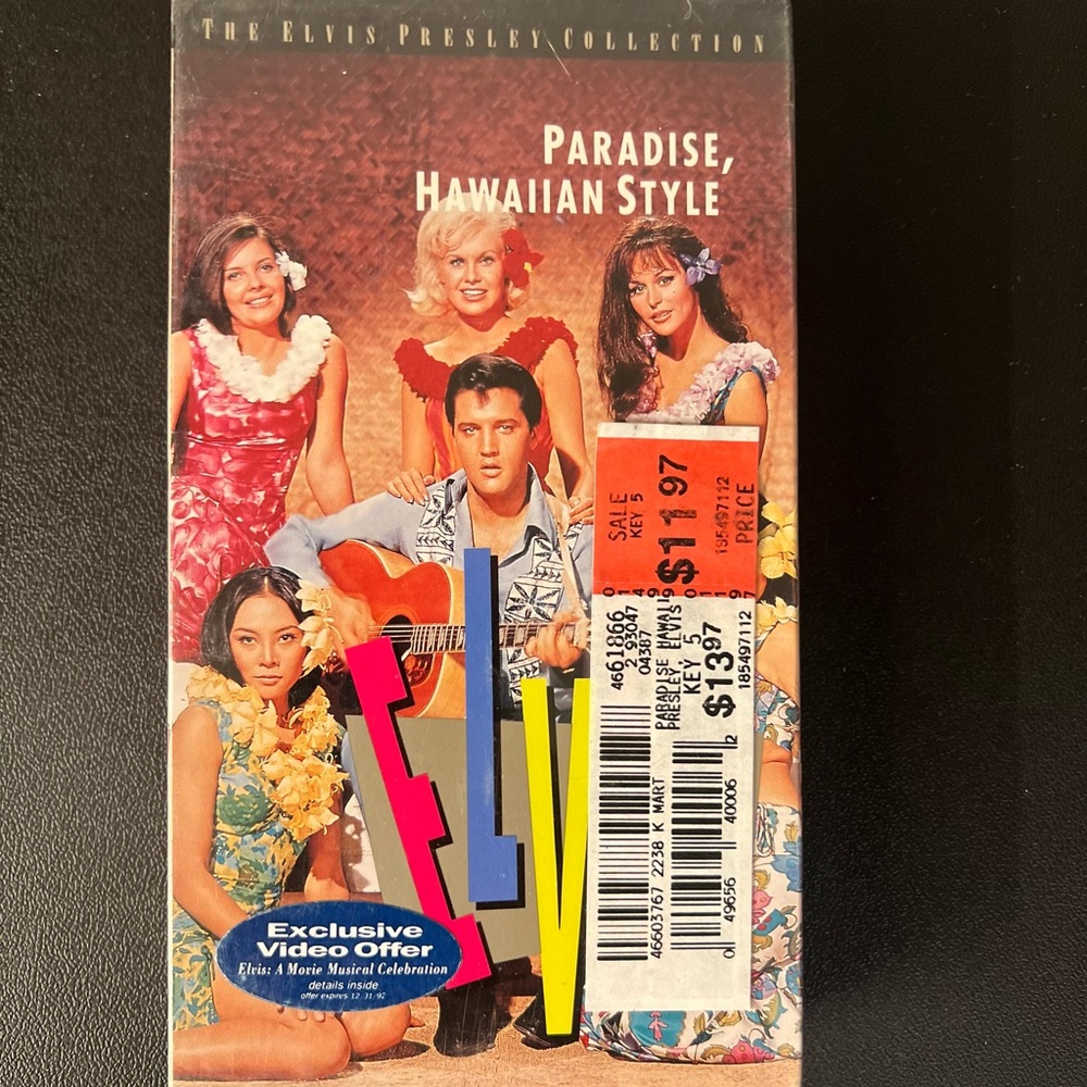 Paradise, Hawaiian Style (VHS; 1992) Elvis Presley New Sealed Watermarks